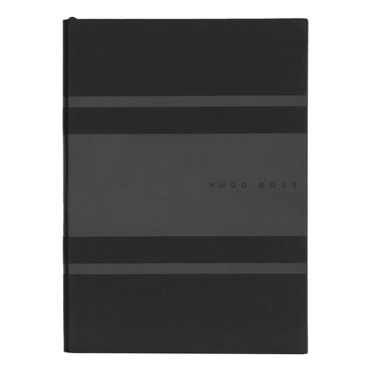 Hugo Boss Notizbuch A5 Essential Gear Matrix Black Lined