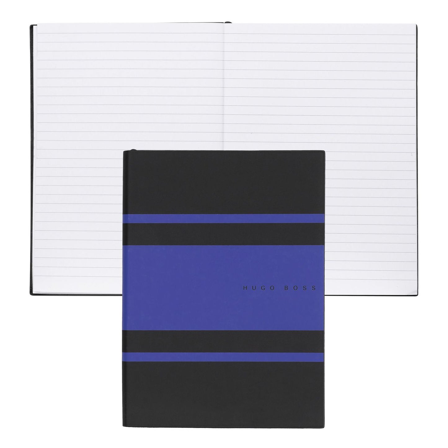 Hugo Boss Notizblock A5 Essential Gear Matrix Blue Lined