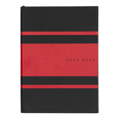 Hugo Boss Notizbuch A5 Essential Gear Matrix Red Dots