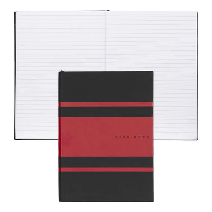 Hugo Boss Notizbuch A5 Essential Gear Matrix Red Lined