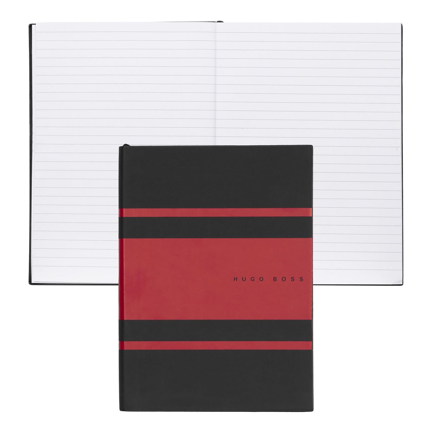 Hugo Boss Notizbuch A5 Essential Gear Matrix Red Lined
