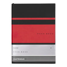 Lade das Bild in den Galerie-Viewer, Hugo Boss Notizbuch A5 Essential Gear Matrix Red Lined
