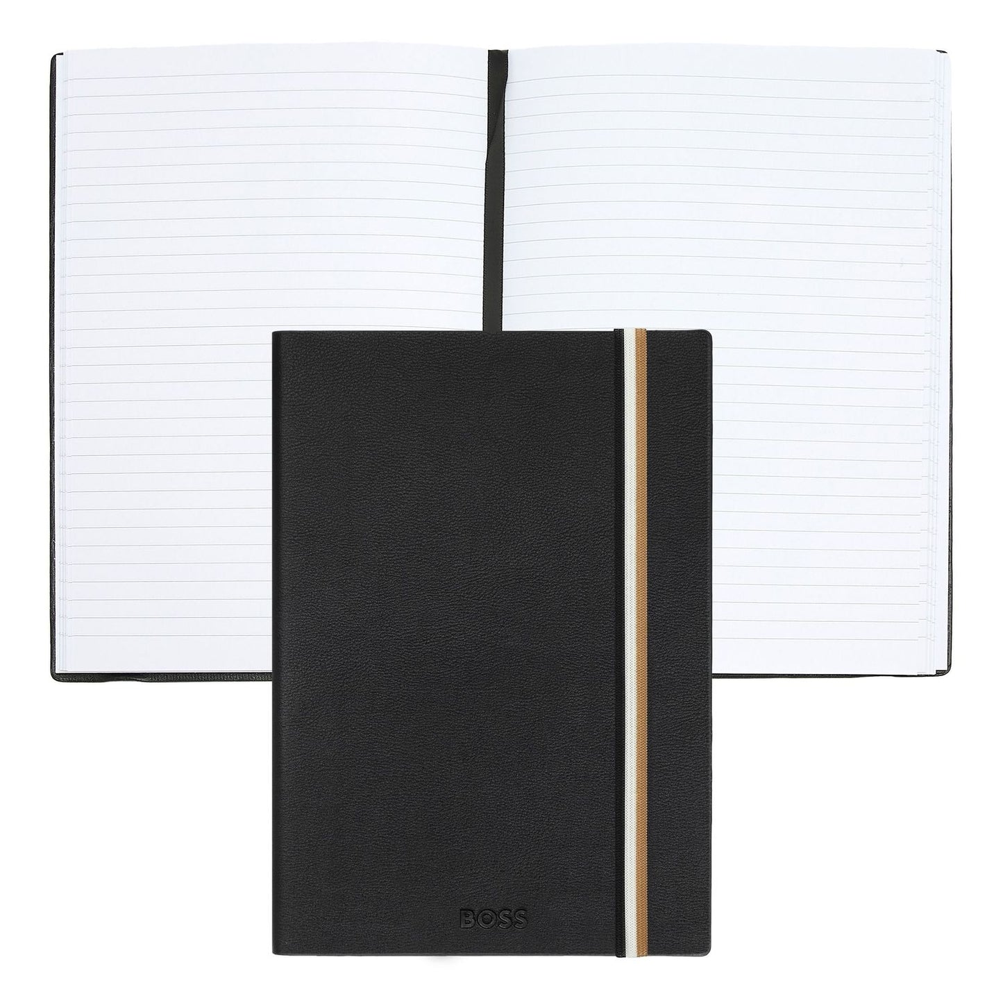 Hugo Boss Notizblock A5 Iconic Black Lined