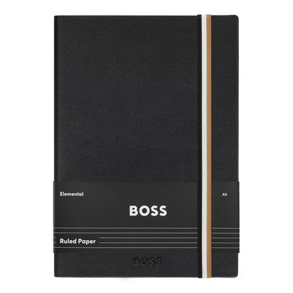 Hugo Boss Notizblock A5 Iconic Black Lined