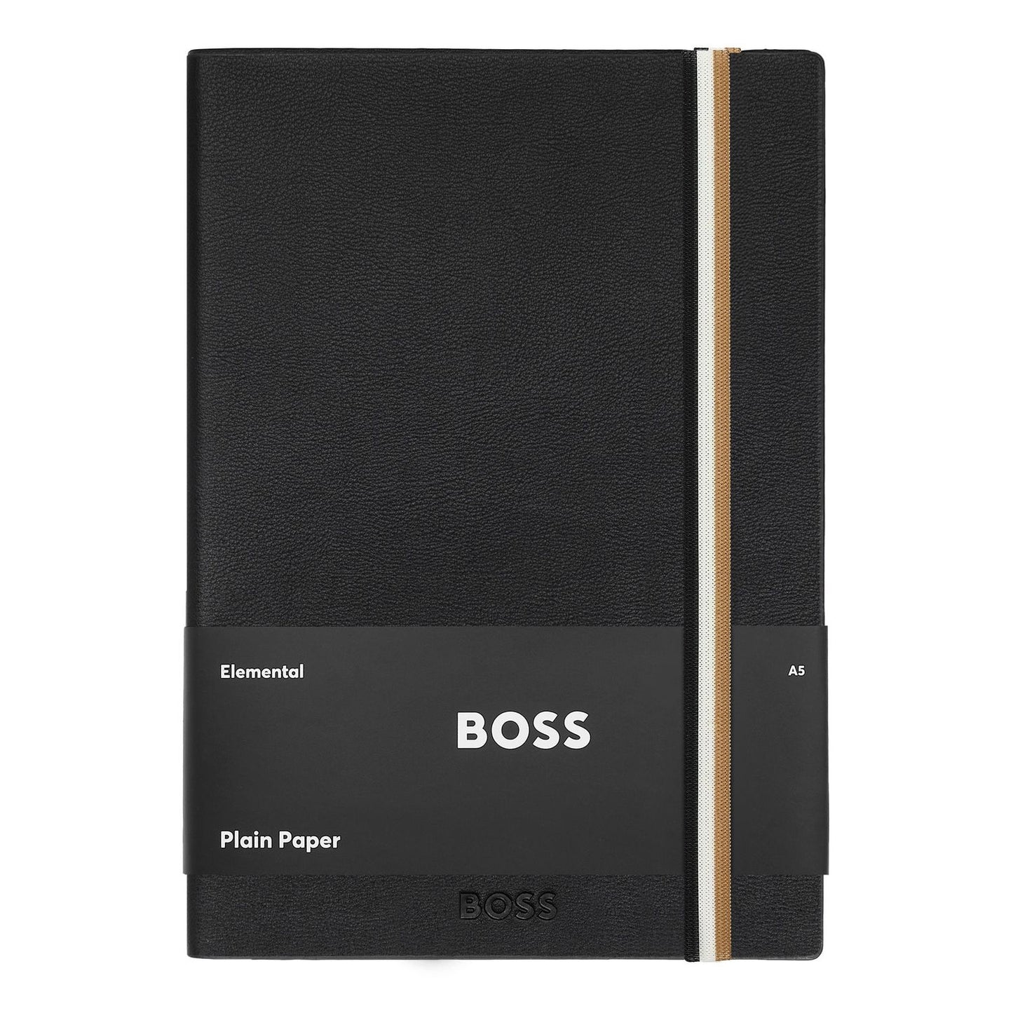 Hugo Boss Notizblock A5 Iconic Black Plain