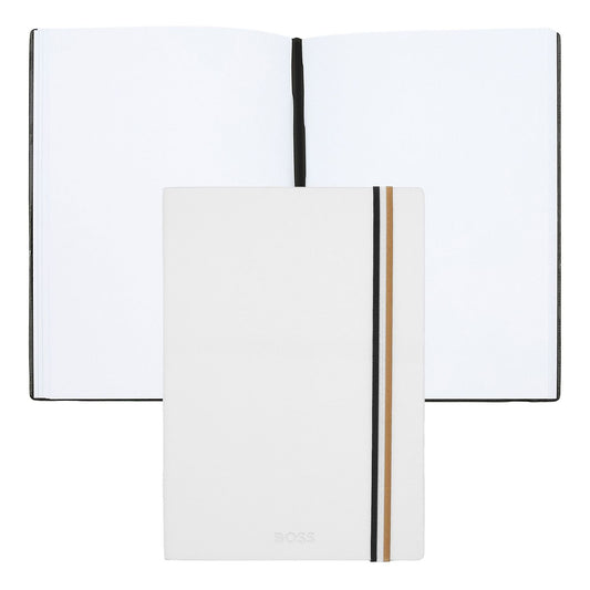 Hugo Boss Notizblock A5 Iconic White Plain
