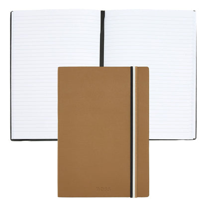 Hugo Boss Notizblock A5 Iconic Camel Lined