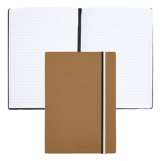 Hugo Boss Notizblock A5 Iconic Camel Lined