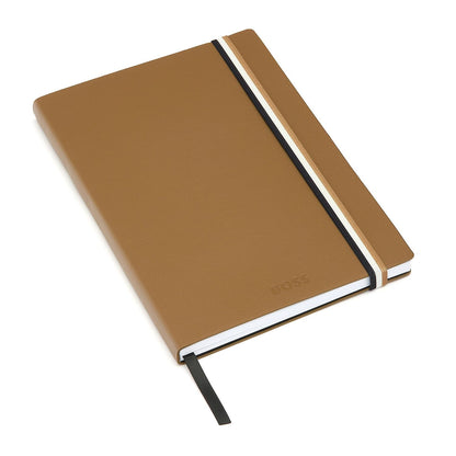 Hugo Boss Notizblock A5 Iconic Camel Lined