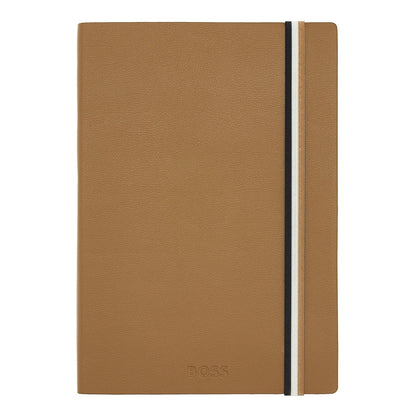 Hugo Boss Notizblock A5 Iconic Camel Lined