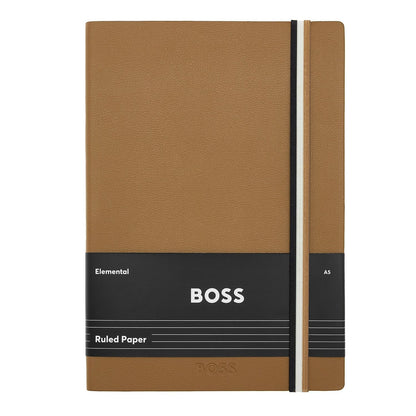 Hugo Boss Notizblock A5 Iconic Camel Lined