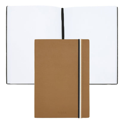 Hugo Boss Notizblock A5 Iconic Camel Plain
