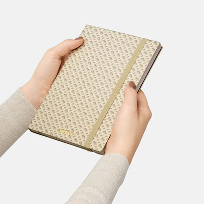 Hugo Boss A5 Notizbuch Monogram Cream Lined