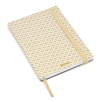 Hugo Boss A5 Notizbuch Monogram Cream Lined