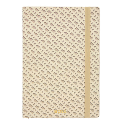 Hugo Boss A5 Notizbuch Monogram Cream Lined