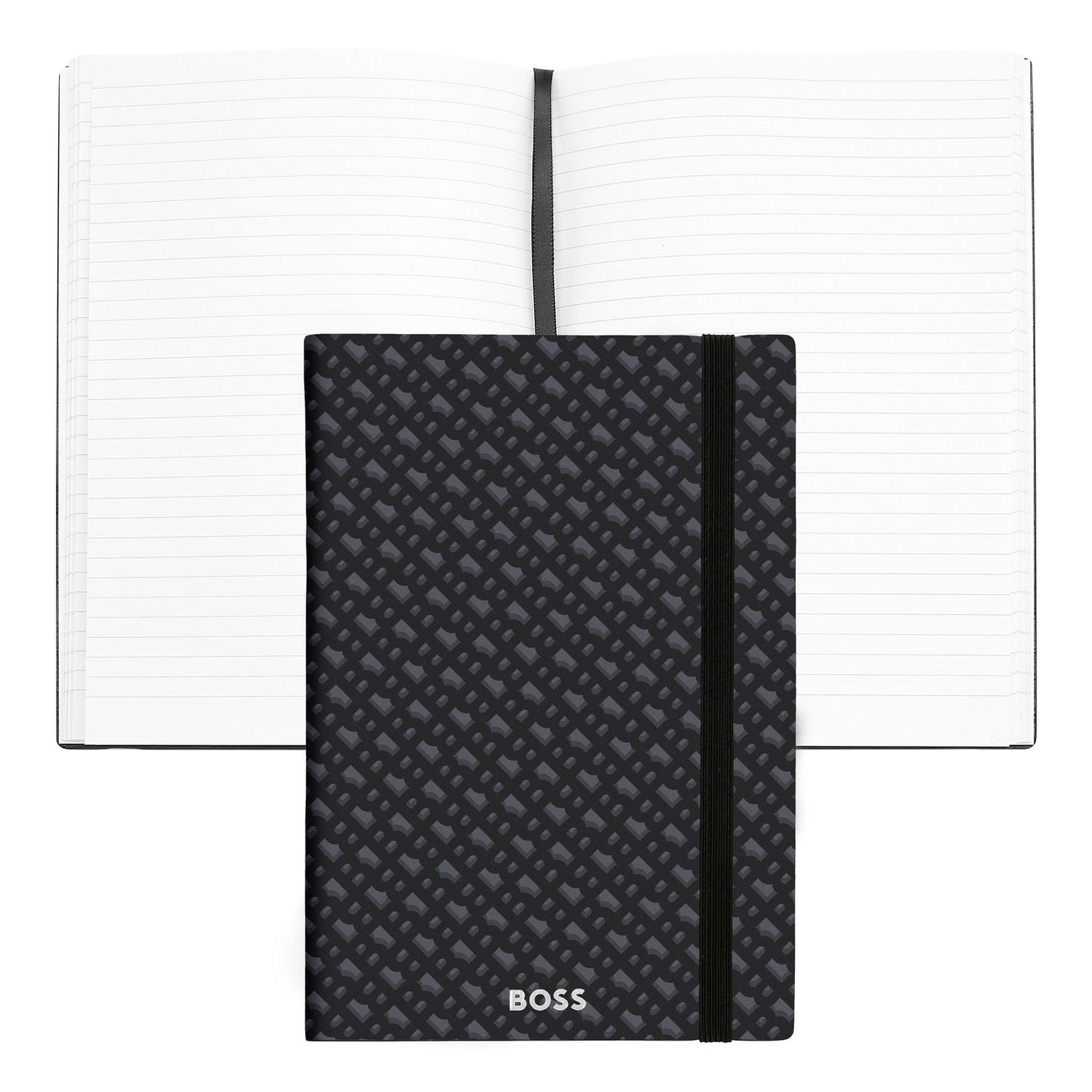 Hugo Boss A5 Notizbuch Monogram Grey Lined