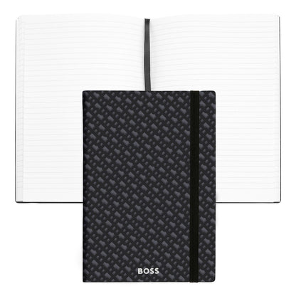 Hugo Boss A5 Notizbuch Monogram Grey Lined