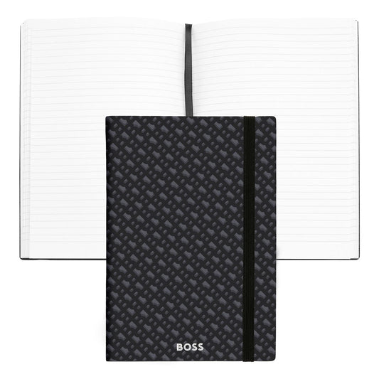 Hugo Boss A5 Notizbuch Monogram Grey Lined