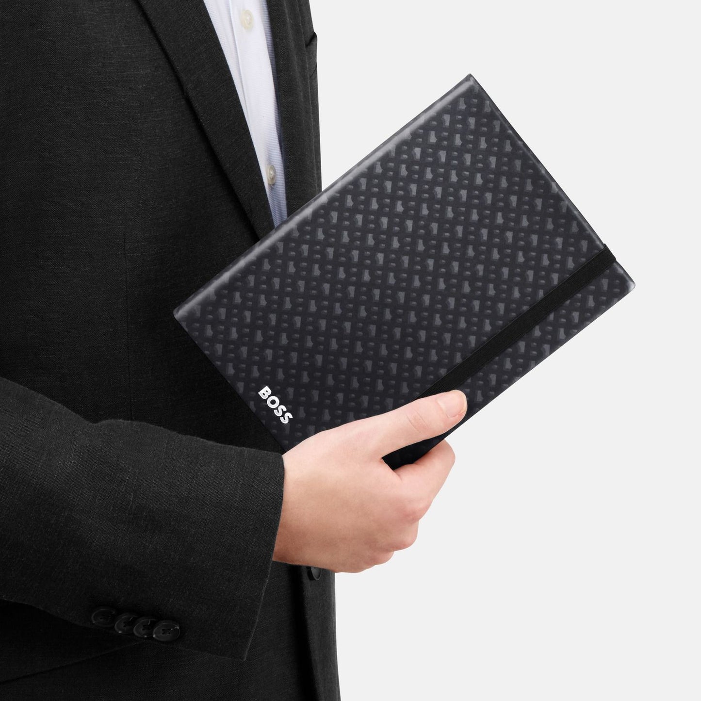 Hugo Boss A5 Notizbuch Monogram Grey Lined