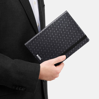 Hugo Boss A5 Notizbuch Monogram Grey Lined