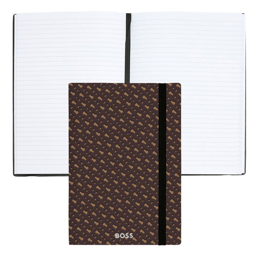 Hugo Boss A5 Notizbuch Monogram Camel Lined