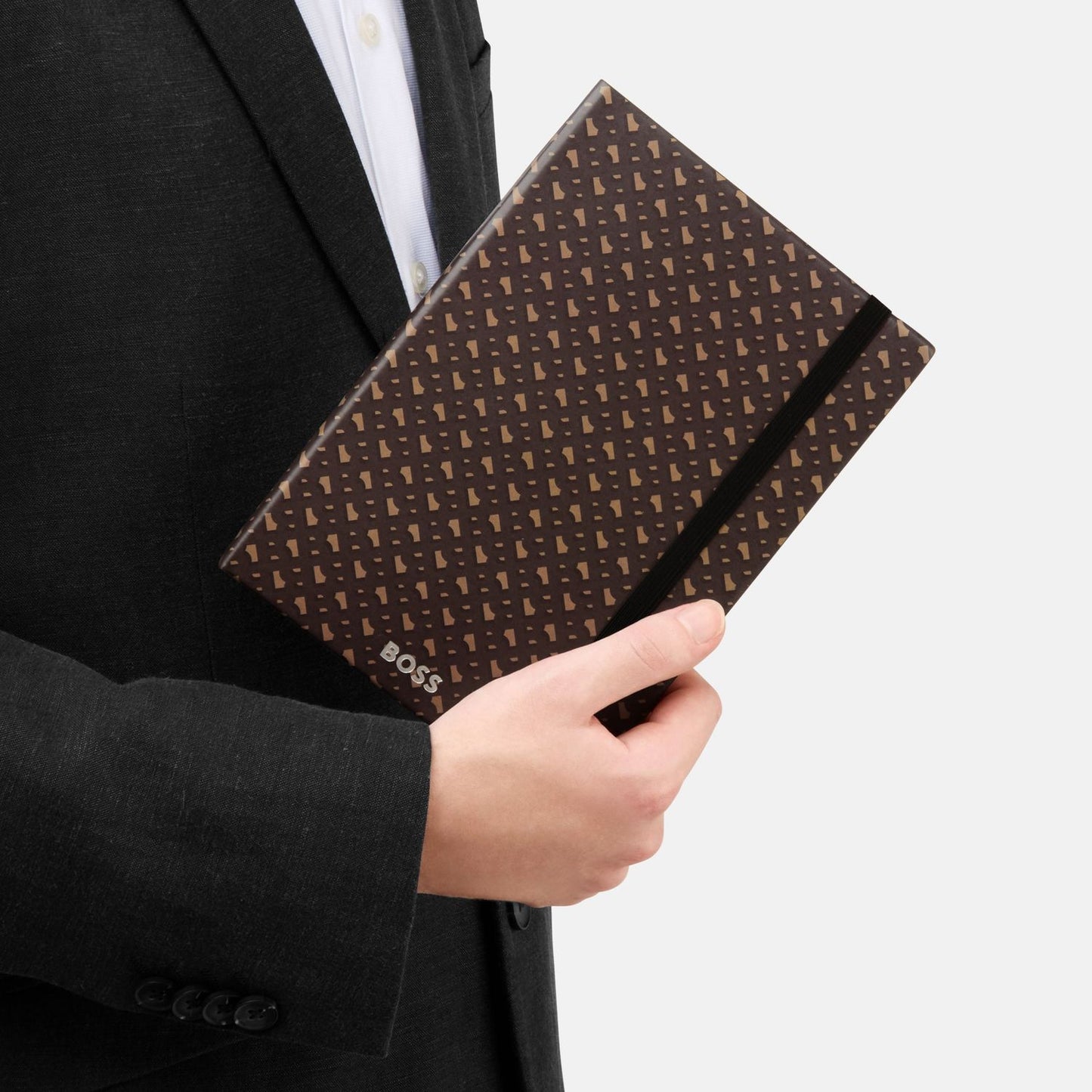Hugo Boss A5 Notizbuch Monogram Camel Lined