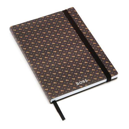 Hugo Boss A5 Notizbuch Monogram Camel Lined