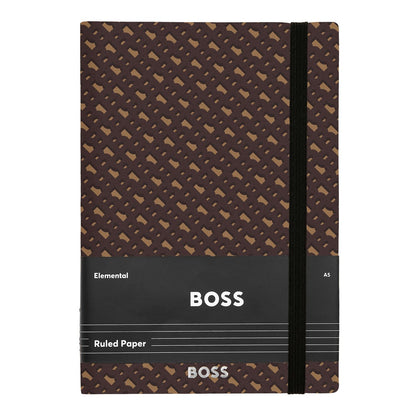Hugo Boss A5 Notizbuch Monogram Camel Lined
