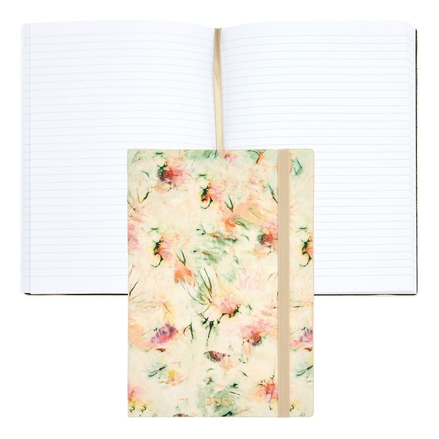 Hugo Boss A5 Notizbuch Tie-dye Flower Cream Lined