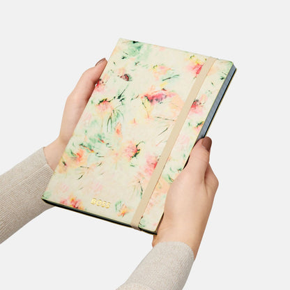 Hugo Boss A5 Notizbuch Tie-dye Flower Cream Lined