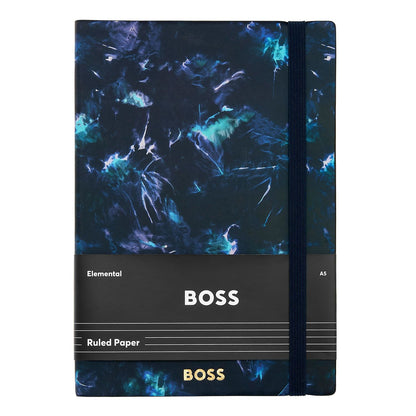 Hugo Boss A5 Notizbuch Tie-dye Flower Navy Lined
