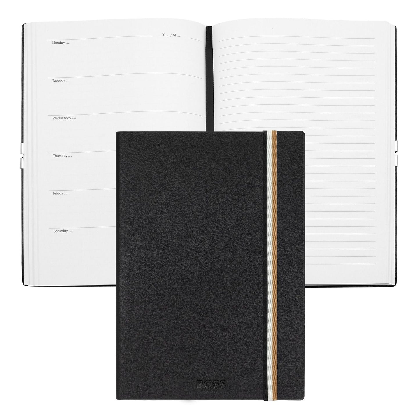 Hugo Boss A5 Notizbuch Iconic Black Agenda
