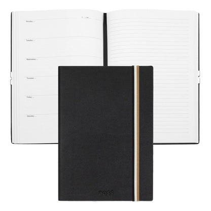 Hugo Boss A5 Notizbuch Iconic Black Agenda