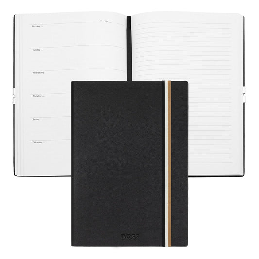 Hugo Boss A5 Notizbuch Iconic Black Agenda