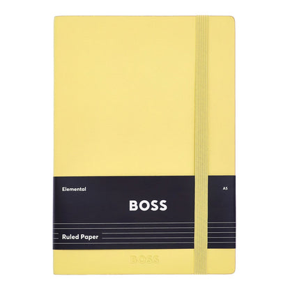 Hugo Boss A5 Notizbuch Pastel Classic Light Yellow Lined