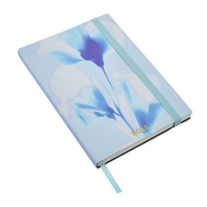 Hugo Boss A5 Notizbuch Holographic Flower Light Blue Lined