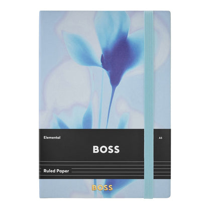 Hugo Boss A5 Notizbuch Holographic Flower Light Blue Lined