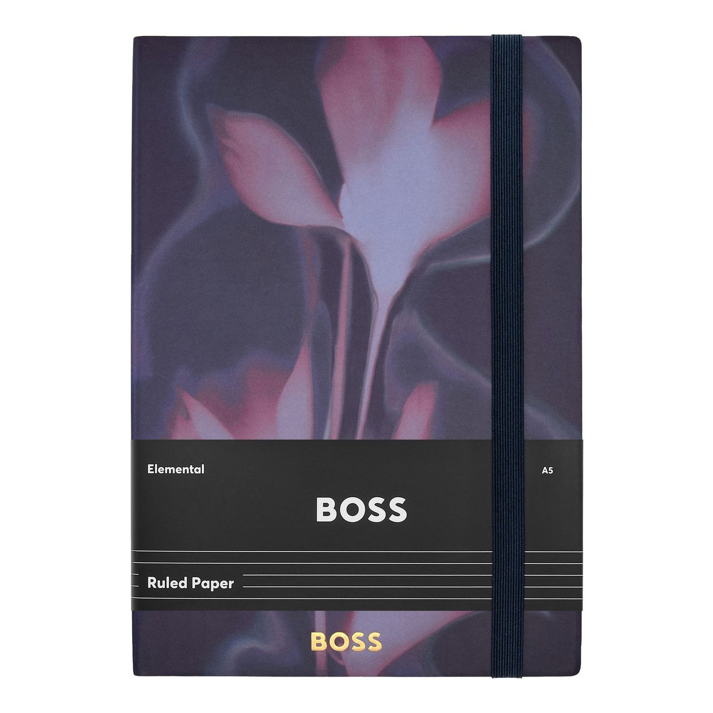 Hugo Boss A5 Notizbuch Holographic Flower Navy Lined