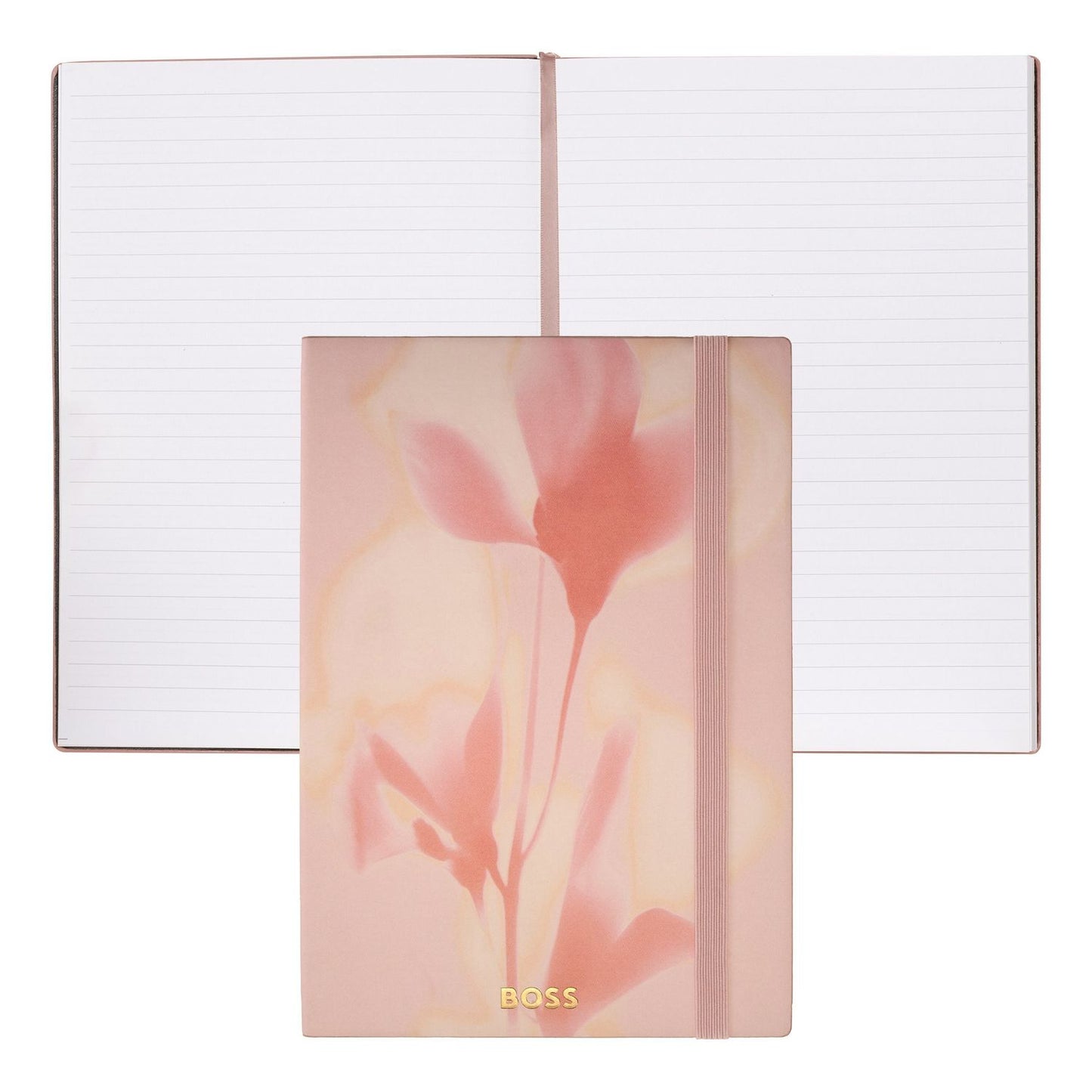 Hugo Boss A5 Notizbuch Holographic Flower Nude Lined