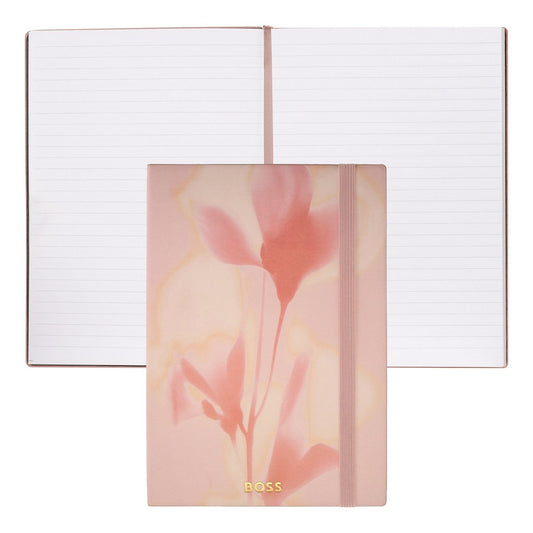 Hugo Boss A5 Notizbuch Holographic Flower Nude Lined