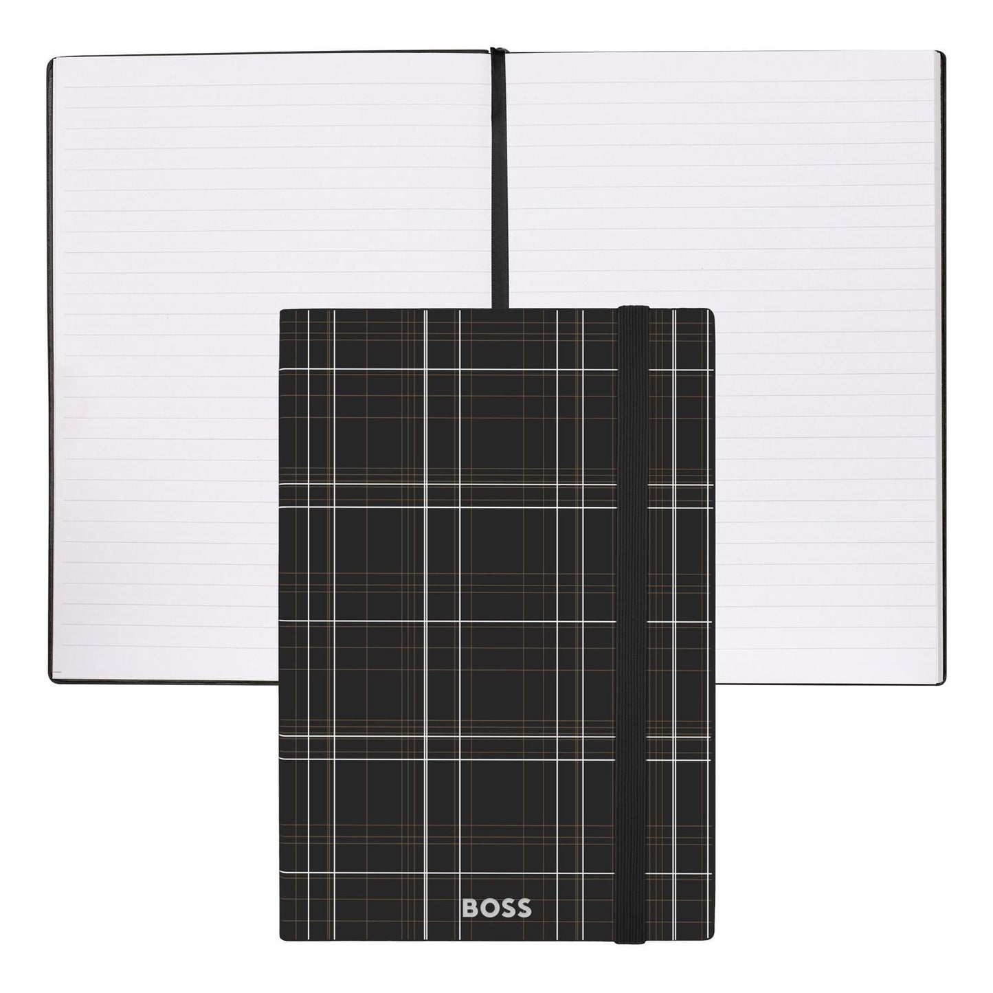 Hugo Boss A5 Notizbuch Checkered Black Lined