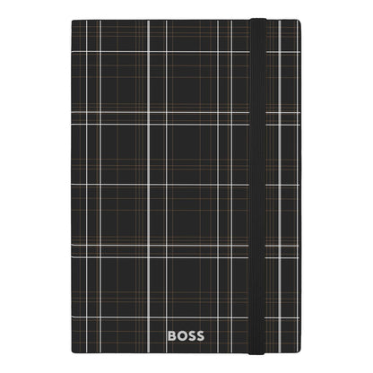 Hugo Boss A5 Notizbuch Checkered Black Lined