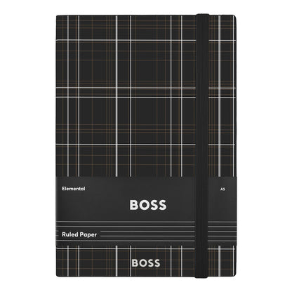 Hugo Boss A5 Notizbuch Checkered Black Lined