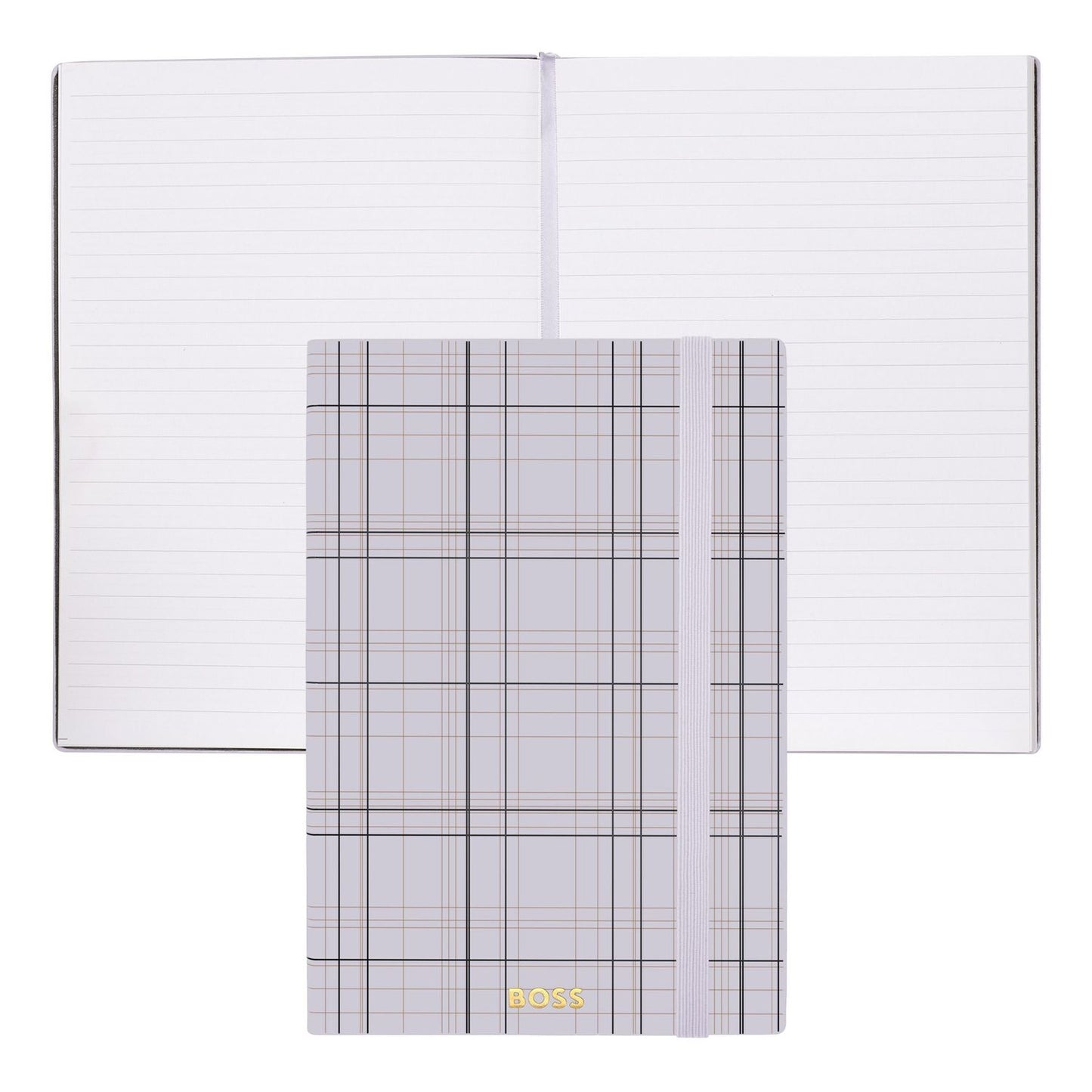 Hugo Boss A5 Notizbuch Checkered Lilac Lined