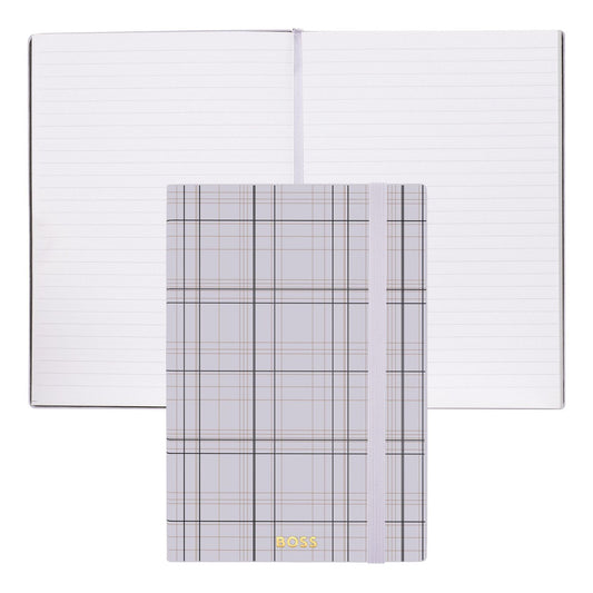 Hugo Boss A5 Notizbuch Checkered Lilac Lined
