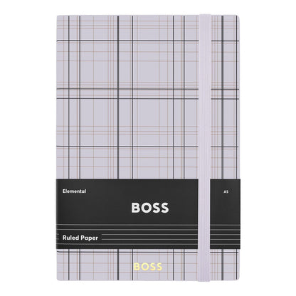Hugo Boss A5 Notizbuch Checkered Lilac Lined