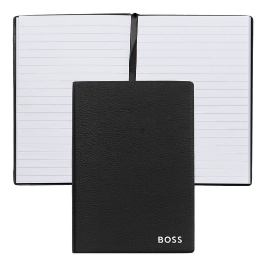 Hugo Boss Notizblock A6 Essential Black Lined