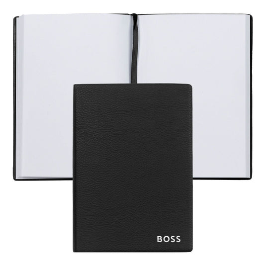 Hugo Boss Notizblock A6 Essential Black Plain