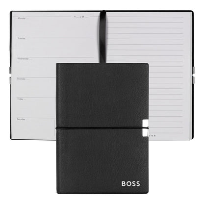 Hugo Boss Notizblock A6 Elegance Black Agenda