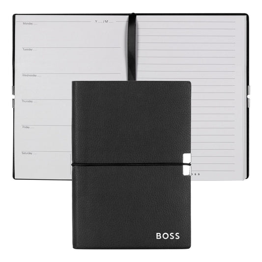Hugo Boss Notizblock A6 Elegance Black Agenda